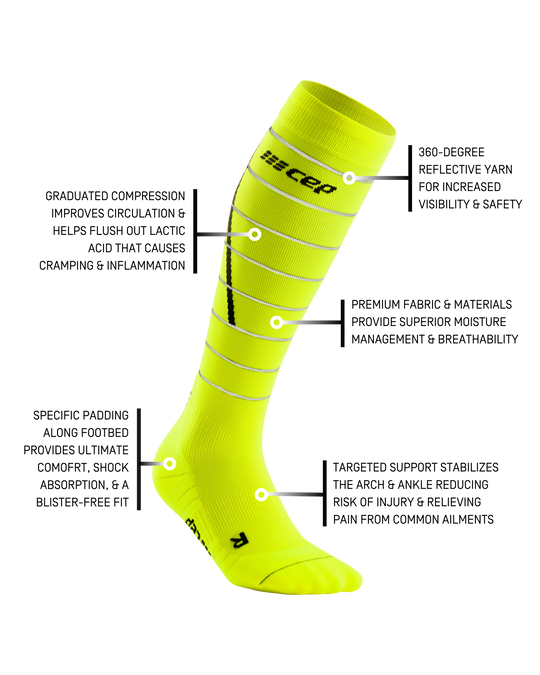 Calcetines Reflective Tall, Hombre