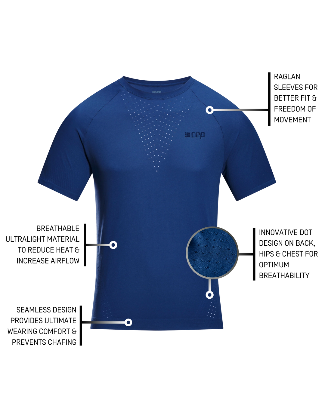 Ultralight Seamless Short Sleeve Shirt, Hombre