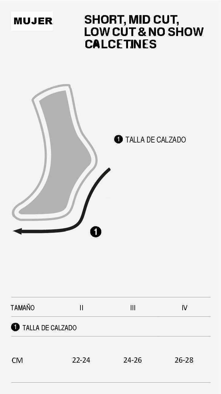 GUÍA DE CALCETINES MUJER