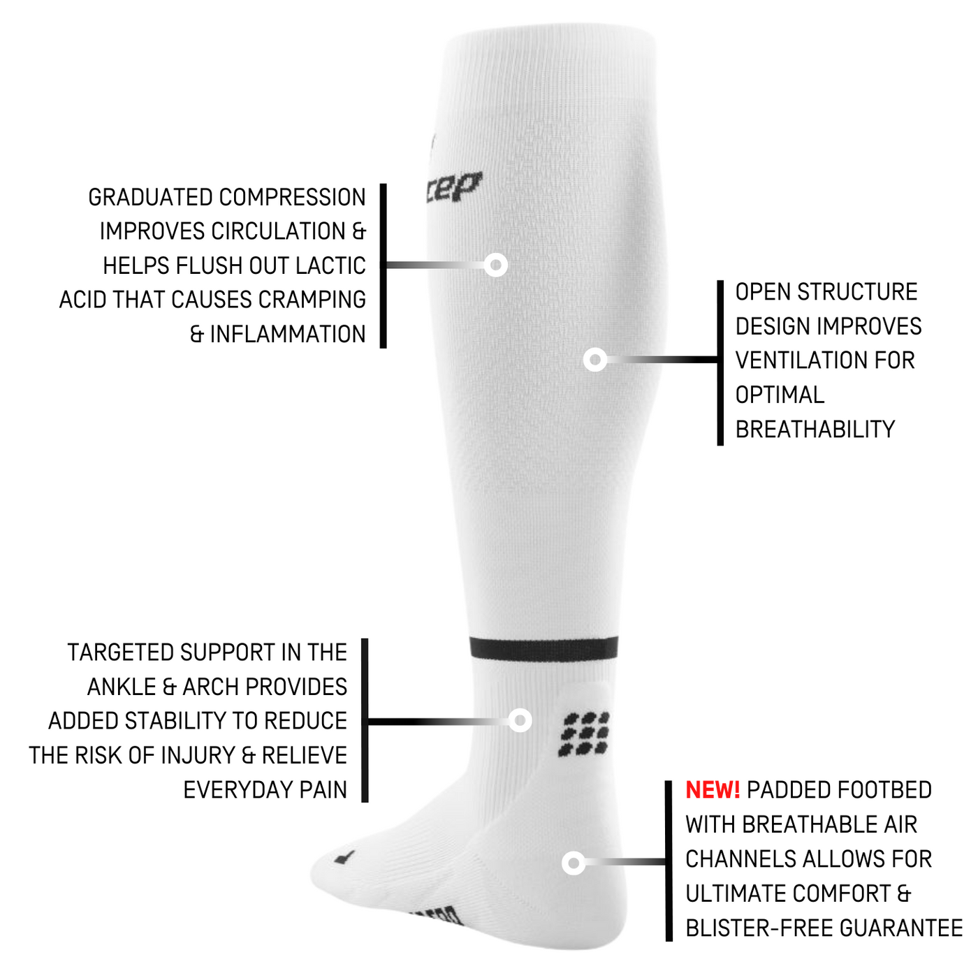 Calcetines TALL The Run  4.0, Hombre