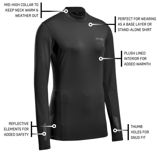 Cold Weather Long Sleeve Shirt, Mujer