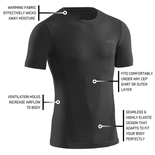 Cold Weather Short Sleeve Base Shirt, Hombre