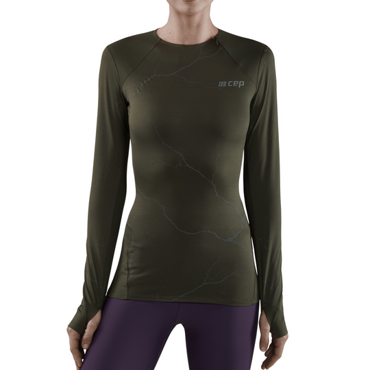 Playera de Manga Larga Reflectante para Mujer