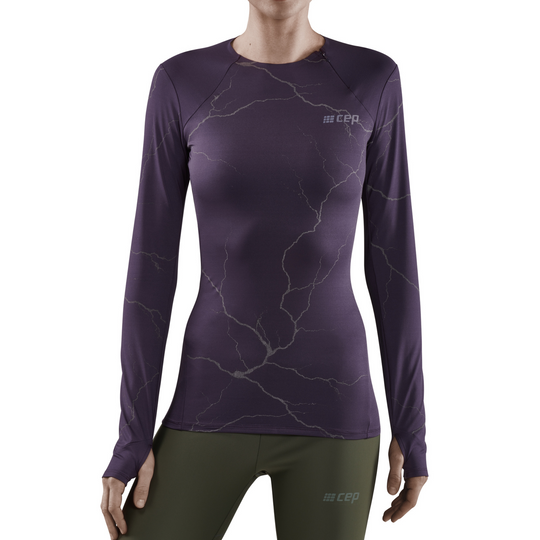 Playera de Manga Larga Reflectante para Mujer